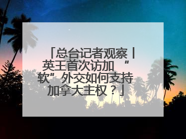 总台记者观察丨英王首次访加 “软”外交如何支持加拿大主权？