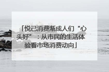 悦己消费渐成人们“心头好”：从市民的生活体验看市场消费动向
