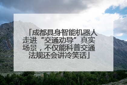 成都具身智能机器人走进“交通劝导”真实场景，不仅能科普交通法规还会讲冷笑话