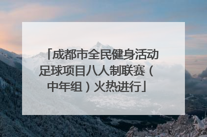 成都市全民健身活动足球项目八人制联赛（中年组）火热进行