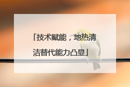 技术赋能，地热清洁替代能力凸显