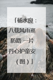 杨水良：八载风雨巡防路 一片丹心护童安（图）