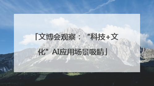 文博会观察：“科技+文化”AI应用场景吸睛