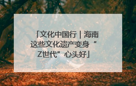 文化中国行｜海南这些文化遗产变身“Z世代”心头好