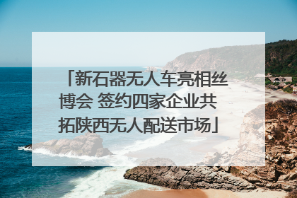 新石器无人车亮相丝博会 签约四家企业共拓陕西无人配送市场