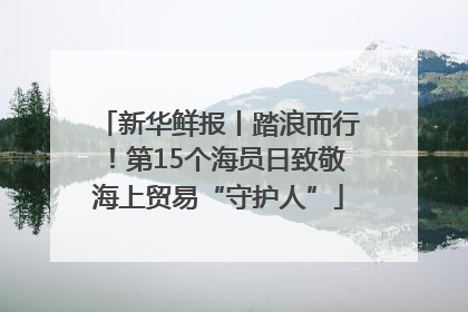 新华鲜报丨踏浪而行！第15个海员日致敬海上贸易“守护人”