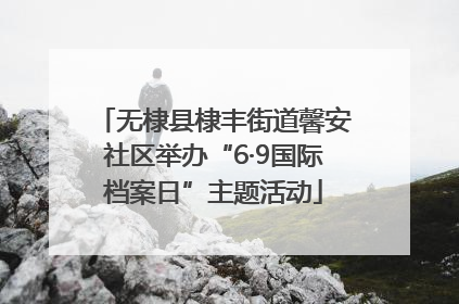 无棣县棣丰街道馨安社区举办“6·9国际档案日”主题活动