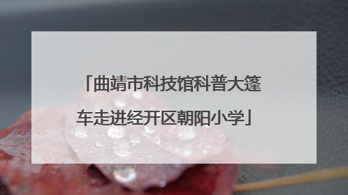曲靖市科技馆科普大篷车走进经开区朝阳小学