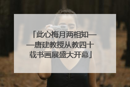 此心梅月两相知——唐建教授从教四十载书画展盛大开幕