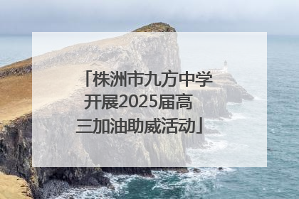 株洲市九方中学开展2025届高三加油助威活动