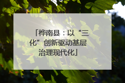 桦南县：以“三化”创新驱动基层治理现代化
