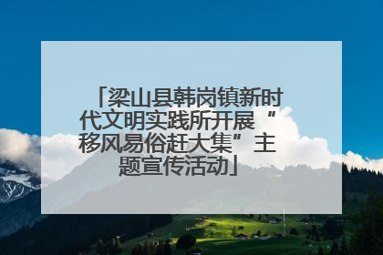 梁山县韩岗镇新时代文明实践所开展“移风易俗赶大集”主题宣传活动