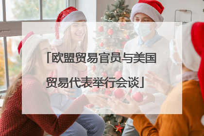 欧盟贸易官员与美国贸易代表举行会谈