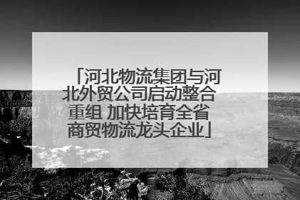 河北物流集团与河北外贸公司启动整合重组 加快培育全省商贸物流龙头企业