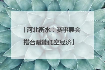 河北衡水：赛事展会搭台赋能低空经济
