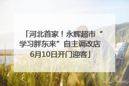河北首家！永辉超市“学习胖东来”自主调改店6月10日开门迎客