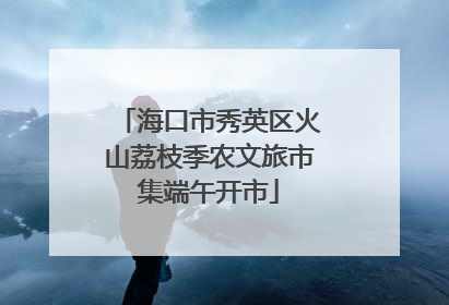 海口市秀英区火山荔枝季农文旅市集端午开市