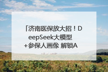 济南医保放大招！DeepSeek大模型+参保人画像 解锁AI医保管家新体验