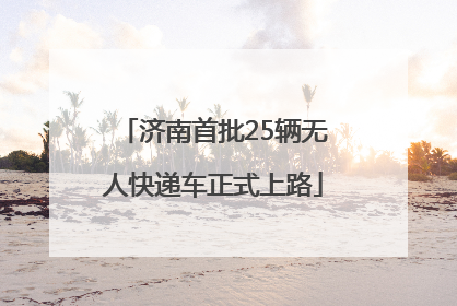 济南首批25辆无人快递车正式上路