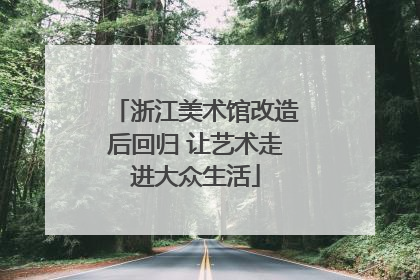 浙江美术馆改造后回归 让艺术走进大众生活