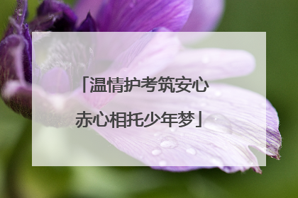 温情护考筑安心 赤心相托少年梦