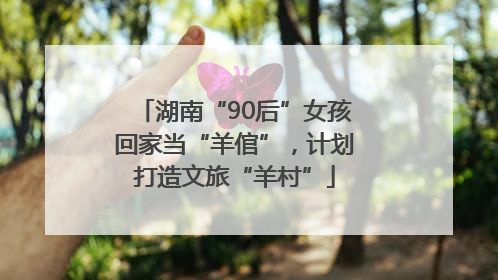 湖南“90后”女孩回家当“羊倌”，计划打造文旅“羊村”