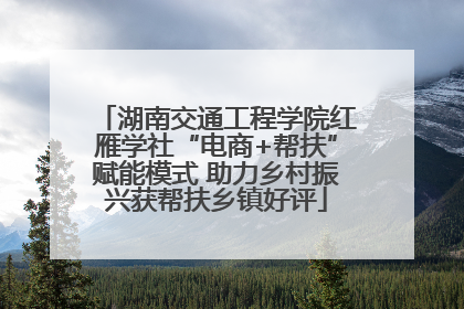湖南交通工程学院红雁学社“电商+帮扶”赋能模式 助力乡村振兴获帮扶乡镇好评