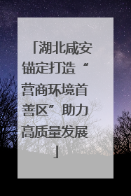 湖北咸安锚定打造“营商环境首善区”助力高质量发展