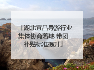 湖北宜昌导游行业集体协商落地 带团补贴标准提升