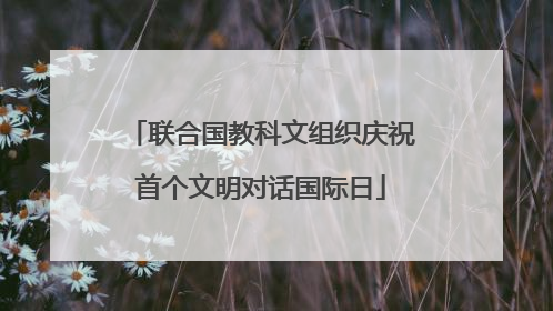 联合国教科文组织庆祝首个文明对话国际日