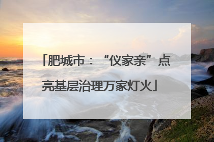 肥城市：“仪家亲”点亮基层治理万家灯火
