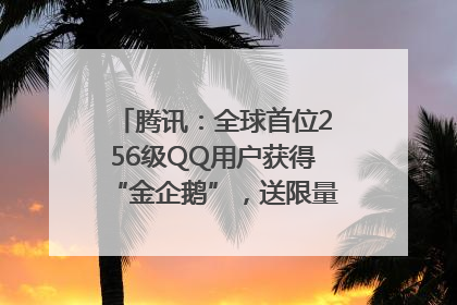 腾讯：全球首位256级QQ用户获得“金企鹅”，送限量版神秘惊喜等礼物