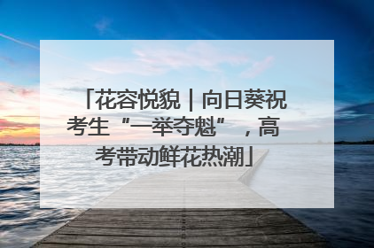 花容悦貌｜向日葵祝考生“一举夺魁”，高考带动鲜花热潮
