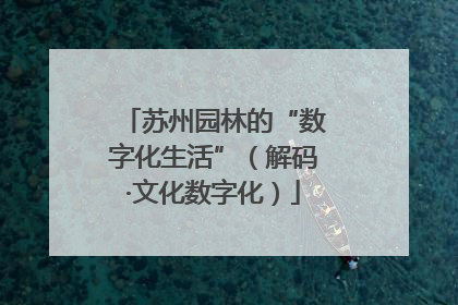 苏州园林的“数字化生活”（解码·文化数字化）