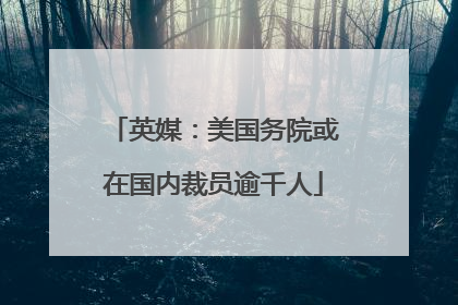 英媒：美国务院或在国内裁员逾千人