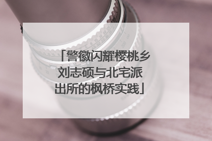 警徽闪耀樱桃乡 刘志硕与北宅派出所的枫桥实践