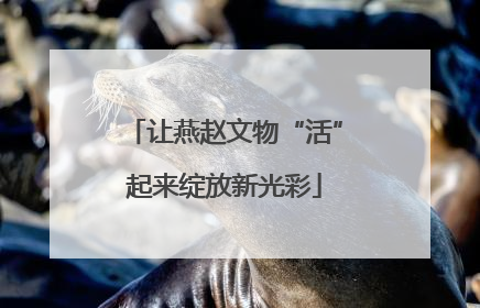 让燕赵文物“活”起来绽放新光彩