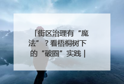 街区治理有“魔法”？看梧桐树下的“破圈”实践｜我在街区当书记