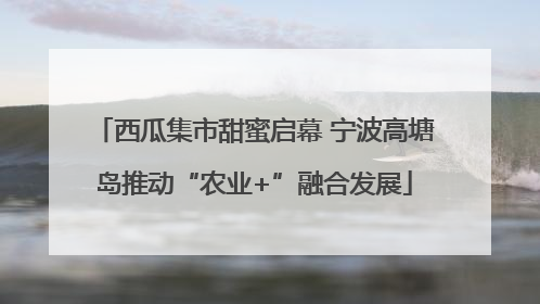 西瓜集市甜蜜启幕 宁波高塘岛推动“农业+”融合发展