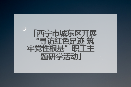 西宁市城东区开展“寻访红色足迹 筑牢党性根基”职工主题研学活动