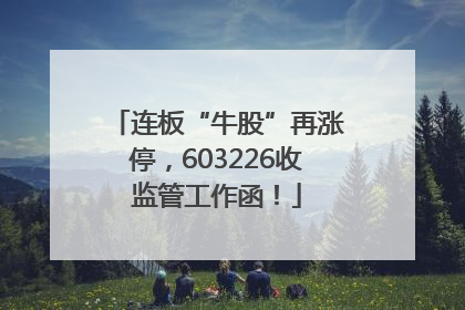 连板“牛股”再涨停，603226收监管工作函！