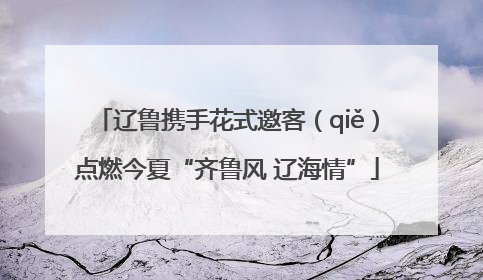 辽鲁携手花式邀客（qiě）点燃今夏“齐鲁风 辽海情”