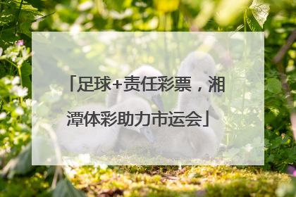 足球+责任彩票，湘潭体彩助力市运会
