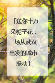 送你十万朵栀子花：一场从武汉出发的城市联动