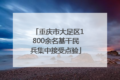 重庆市大足区1800余名基干民兵集中接受点验