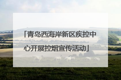 青岛西海岸新区疾控中心开展控烟宣传活动