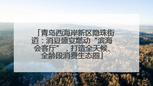 青岛西海岸新区隐珠街道：消夏盛宴燃动“滨海会客厅”，打造全天候、全龄段消费生态圈