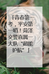 青春第一考，平安第一哨！菏泽交警直属一大队“超能护航”