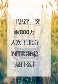 锐评｜突破800万人次！北京的圈粉秘籍是什么