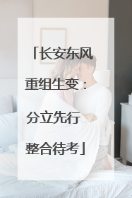 长安东风重组生变：分立先行 整合待考